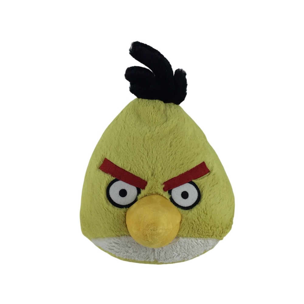 Commonwealth Angry Birds Chuck Plush 8in Yellow Bird 2010 Stuffed Toy No Sound